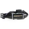 Mini Wireless Remote Control submarine remote Control Boat Waterproof One-click Diving LED Light RC Submarine RC Boat kids toys 2