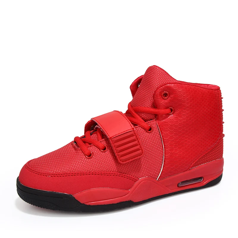 Baideng/мужские баскетбольные стельки для обуви из искусственной кожи высокого качества; высококачественные кроссовки со шнуровкой; износостойкая Спортивная Осенняя спортивная обувь - Цвет: Red