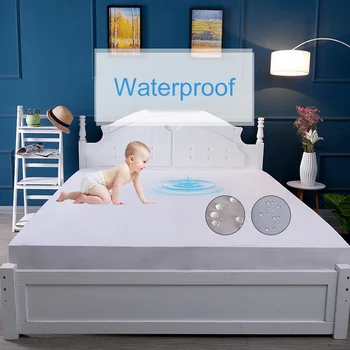 

Waterproof Mattress Cover Luxury Bed Cover Waterproof Bed Sheet Bed Bug Proof Mattress Topper