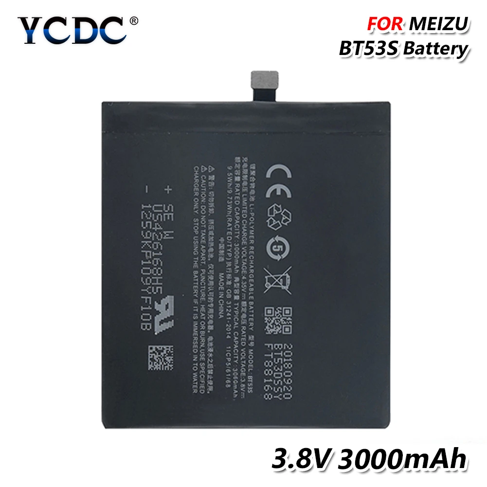 Новинка 3 8 V BT53 3000mAh литий ионная литиевая батарея для Meizu Pro 6 M570C M570M M570Q M570H BT53s