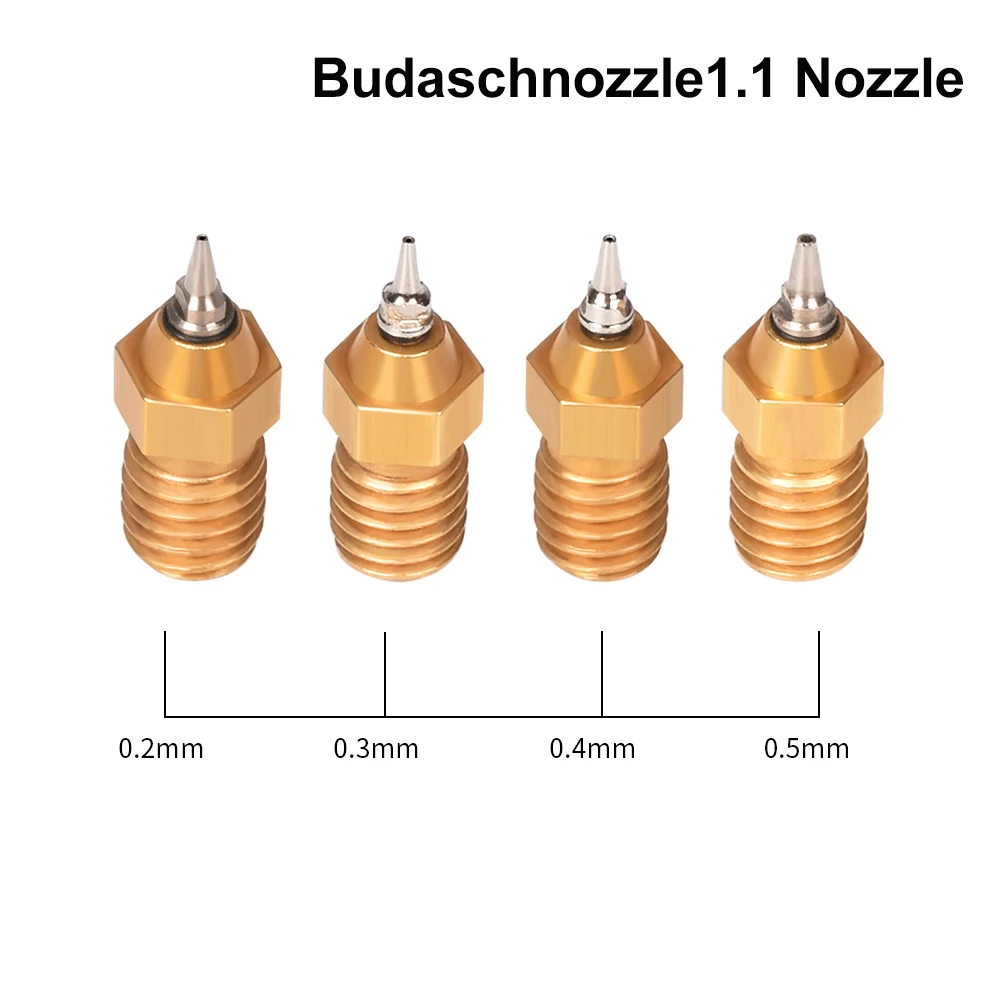 Высококачественная насадка для 3D принтера Budaschnozzle1.1 из латуни 0 2/0 3/0 4/0 5 мм 1 75