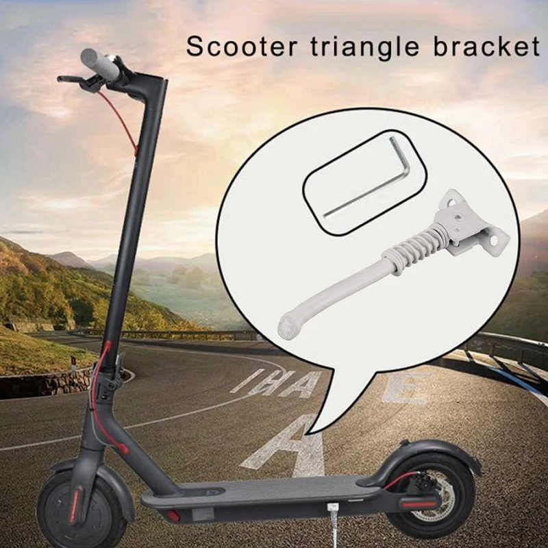 Foldable Foot Support Electric Scooter Kickstand- Parking Stand Kickstand with Installation Tool, for Xiaomi M365 / M365 Pro El