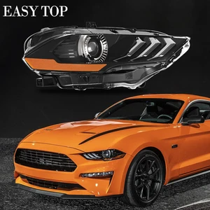 Image 1 - Fumée Clignotant LED Phares Pour Mustang 2018 + 