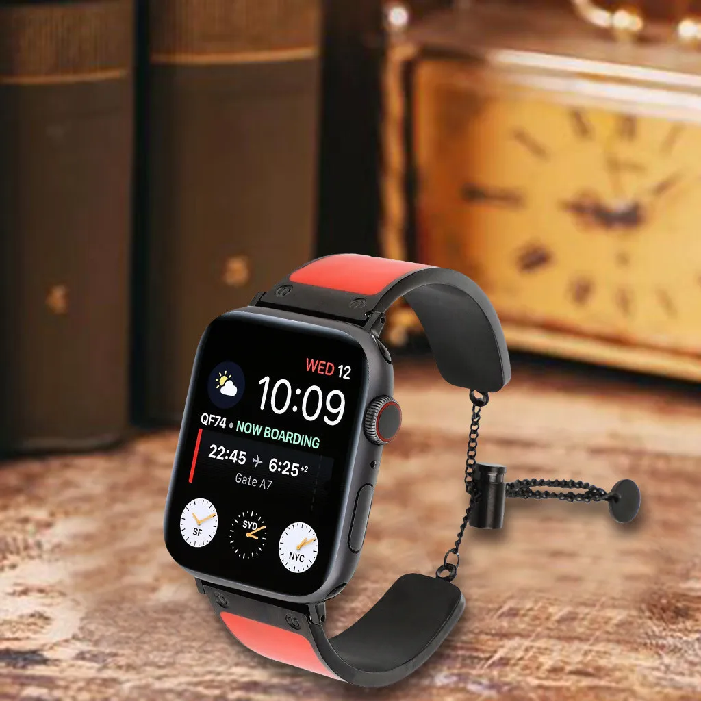 Премиум металлический ремешок роскошный спортивный сменный для Apple Watch 4321 40 мм