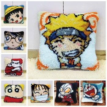 

Naruto Do-It-Yourself Carpet Embroidery Pillow Foamiran For Needlework Crochet Carpet Kits DIY Japanese Animated Cartoon Pillow