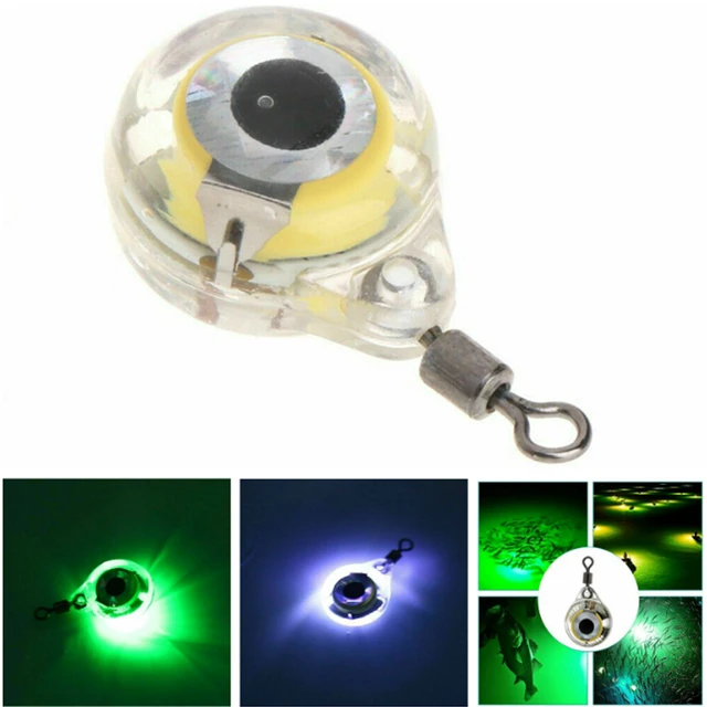 Mini leurre de pêche en forme d'oeil sous-marin, appât de pêche au calmar,  lumière LED, goutte profonde, Shoous, attirer les poissons, 1 pièce -  AliExpress