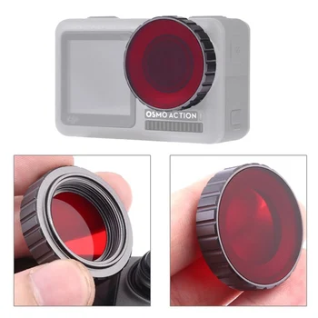 

Diving Red Filter for DJI Osmo Action Waterproof Underwater Shooting Lens Filters Sport Action Camera Accessories