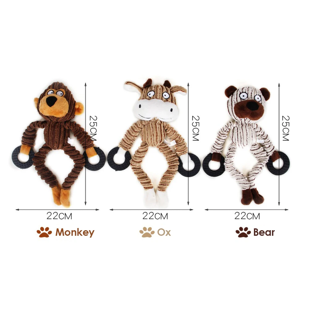 Pet Play жевательный пищащий игрушки для собак сопротивление к укусу льняной ткани товары для домашних животных дикий гусь моделирование милый мультфильм