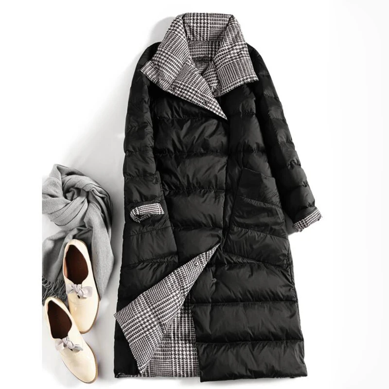 Office Lady Elegant Midi Windbreaker British Style