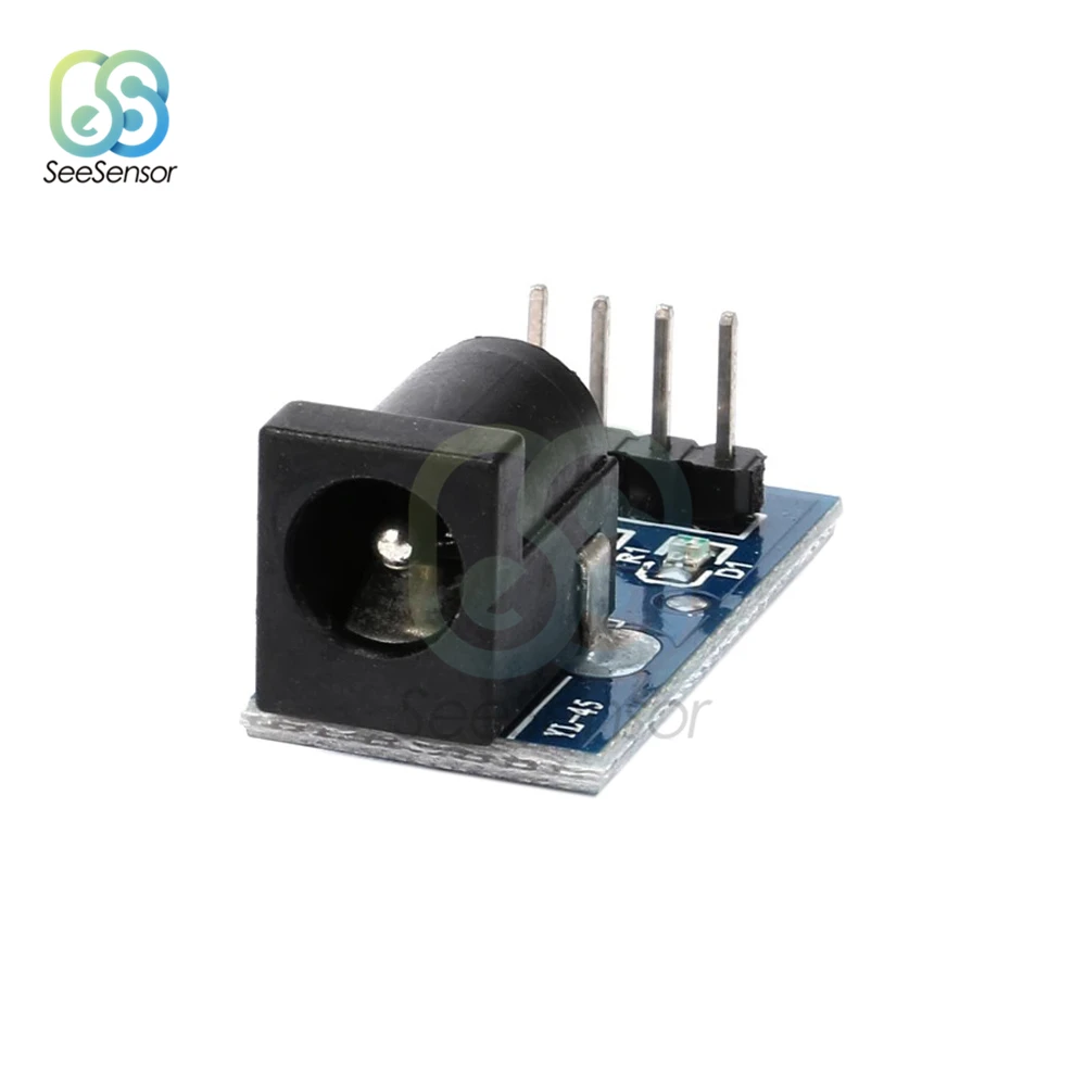 1 шт. 5,5 мм x 2,1 мм DC гнездовая розетка, штекер модуля питания DC плата адаптера питания для Arduino 5,5x2,1 мм