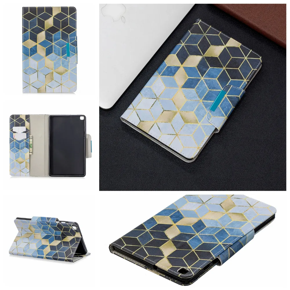 Кожаный чехол для samsung Galaxy Tab A 8,0 SM-T290 SM-T295 чехол для Galaxy Tab A 8,0 T290 T295 Чехол+ пленка+ ручка