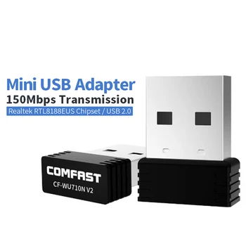 

External 150M Mini USB wifi wireless network card Adapter USB Wireless Receiver Network Card For Laptop TV BOX Wi-Fi