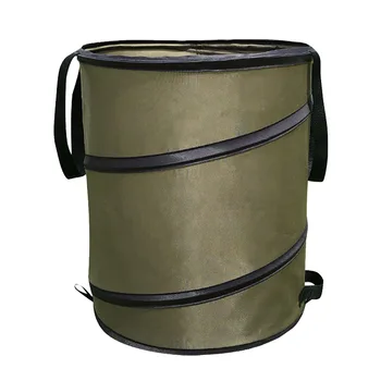 

10 Gallon Outdoor Leaf Trash Can Gardening Bag Collapsible Container Yard Home Portable Release Buckle Waste Oxford Cloth