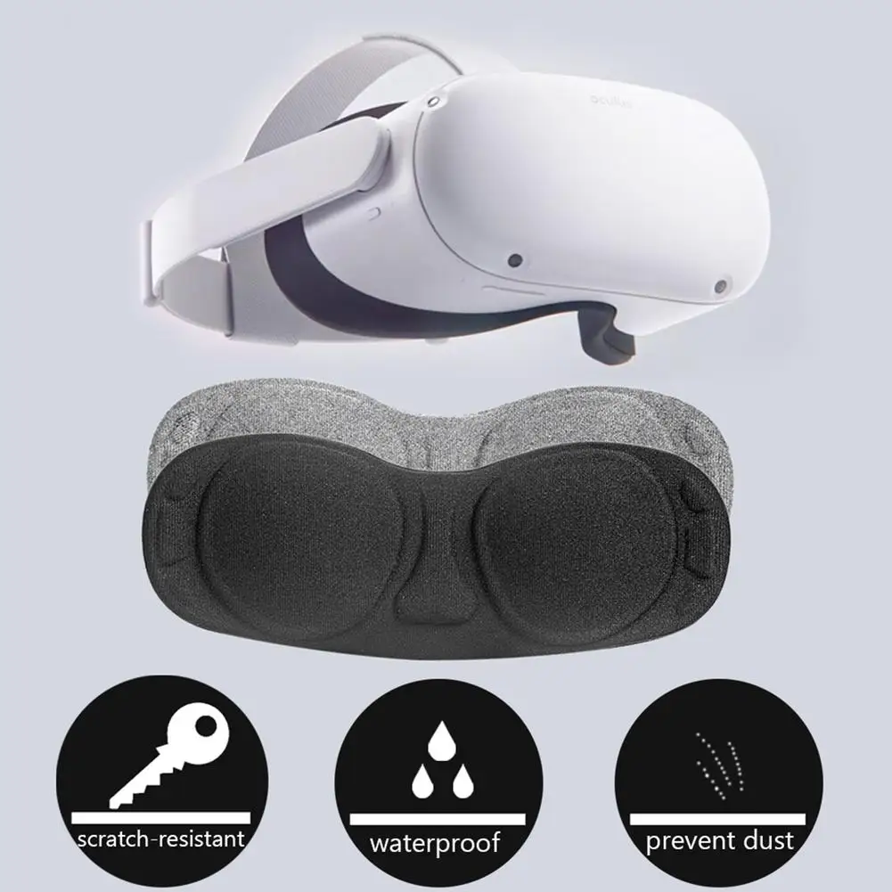 2 Pcs VR Accessories For Oculus Quest 2 VR Lens Protective Cover Dustproof Anti-scratch Lens Cap For Oculus Quest 2 Controller