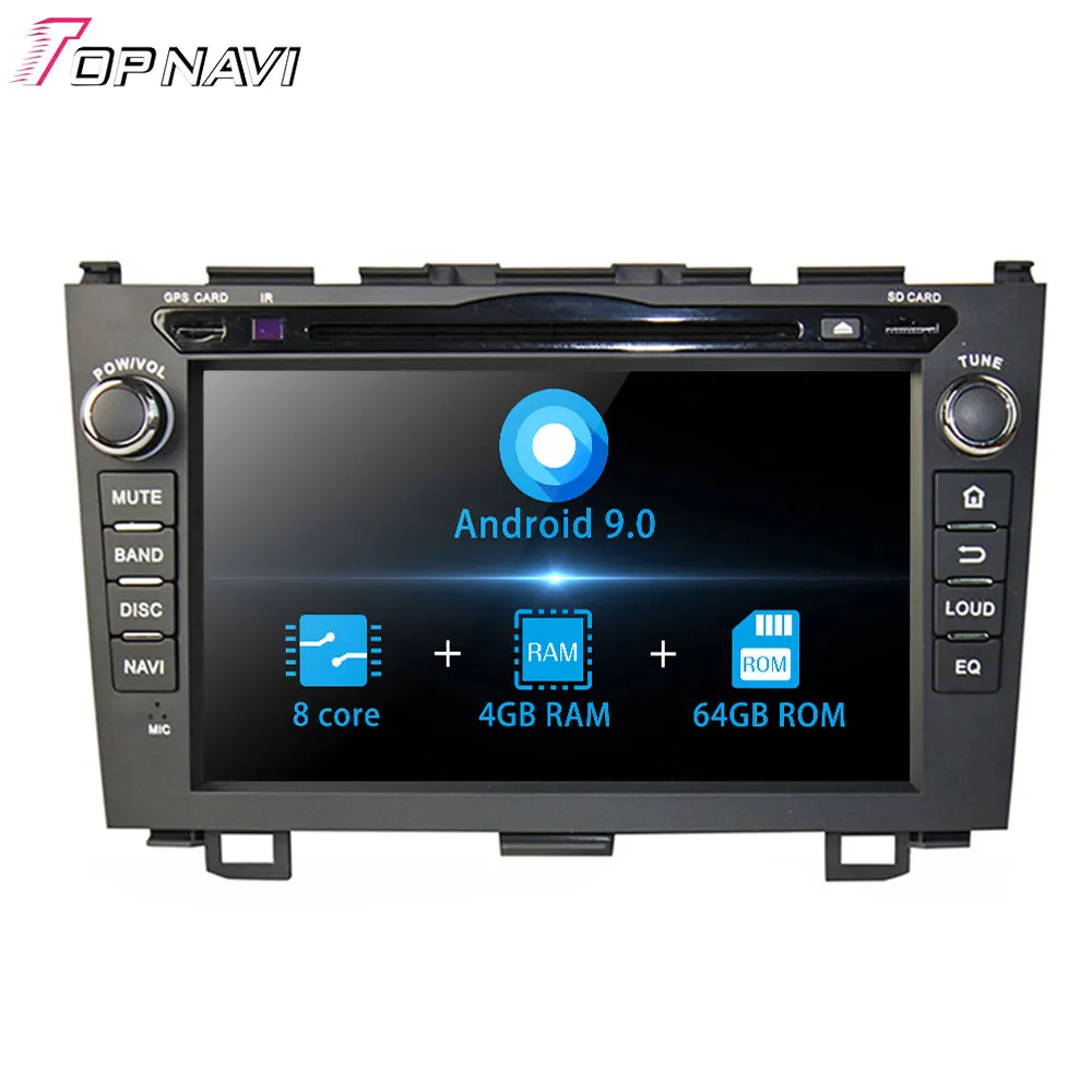 7 дюймов Android 9,0 Восьмиядерный автомобильный радиоприемник для Honda CRV 2006-2011 Автомобильный DVD gps навигатор мультимедийный плеер 2Din Авторадио