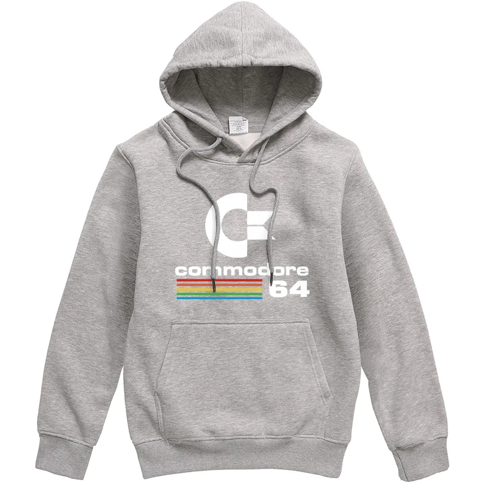 Commodore 64 Homme флисовая толстовка C64 SID Amiga Ретро 8-bit ультра Новинка Стиль печатных Мужской пуловер Новое поступление спортивной одежды - Цвет: gray 6