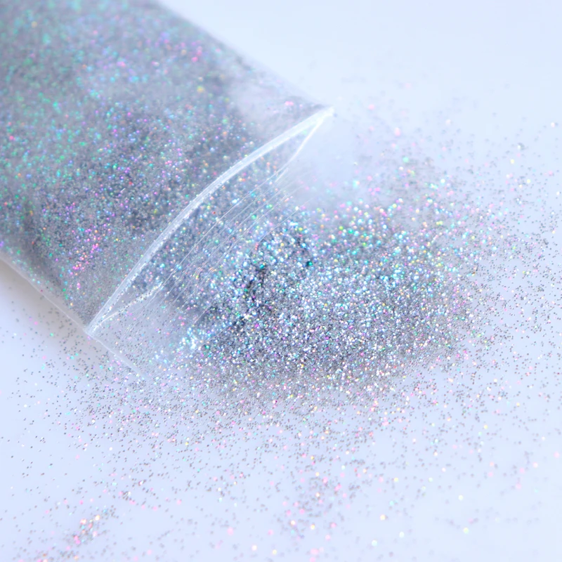 Milímetros Holographic Glitter Unha pó Brilho Laser Belas Unhas Lantejoulas Poeira Art Decorações Dicas Manicure 21 Pçs - Set 0.2 2 Brilho p unha