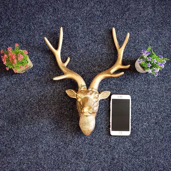 

Creative three-dimensional animal head deer head wall decoration wall living room background wall hanging home decor