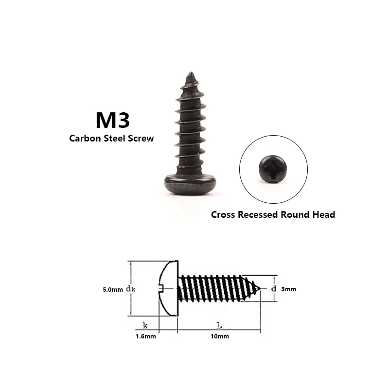 carbon steel screw 10 Вт, 30 Вт, 50 шт. разъем провода соединения быстрая кабель блокировки соединения, проводниковый блок разъемов крепежные аксессуары - Цвет: carbon steel screw