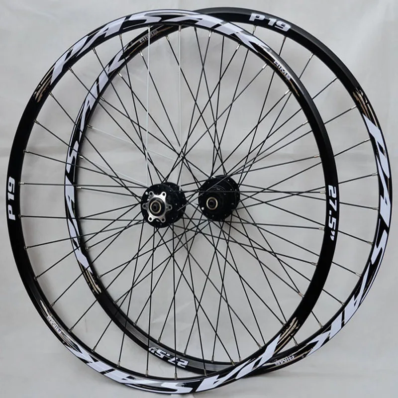27.5 Black Hub Grey Pasak Mtb Колесная 2" 27,5" 29er дисковый тормоз 32 отверстия Bicicleta Aro 29 герметичный подшипник передний 2 задний 4 двухэтажные диски A/V клапан - Цвет: 27.5 Black Hub Grey