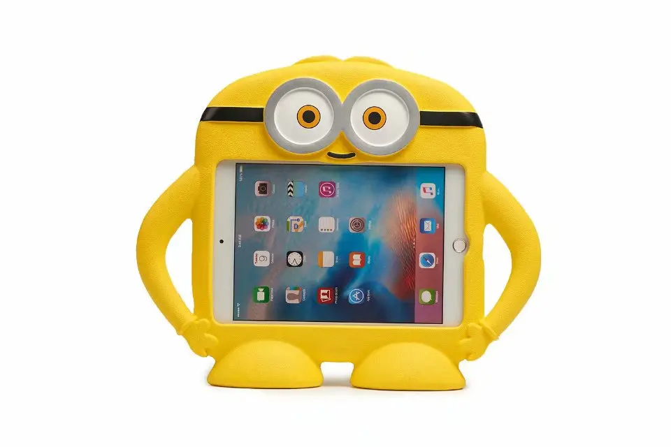 Цвет: желтый Мультяшный детский безопасный корпус из пены eva для ipad mini 1, 2, 3, 4, 7,9 дюймов чехол для планшета детский противоударный чехол с ручкой+ ручка - Цвет: Цвет: желтый