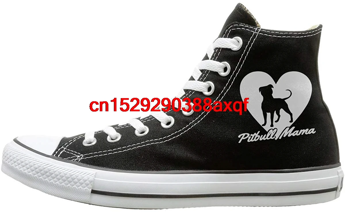 

Canvas Shoes Pitbull Mama Casual High-Top Lace Ups Sport Sneakers For Men Women