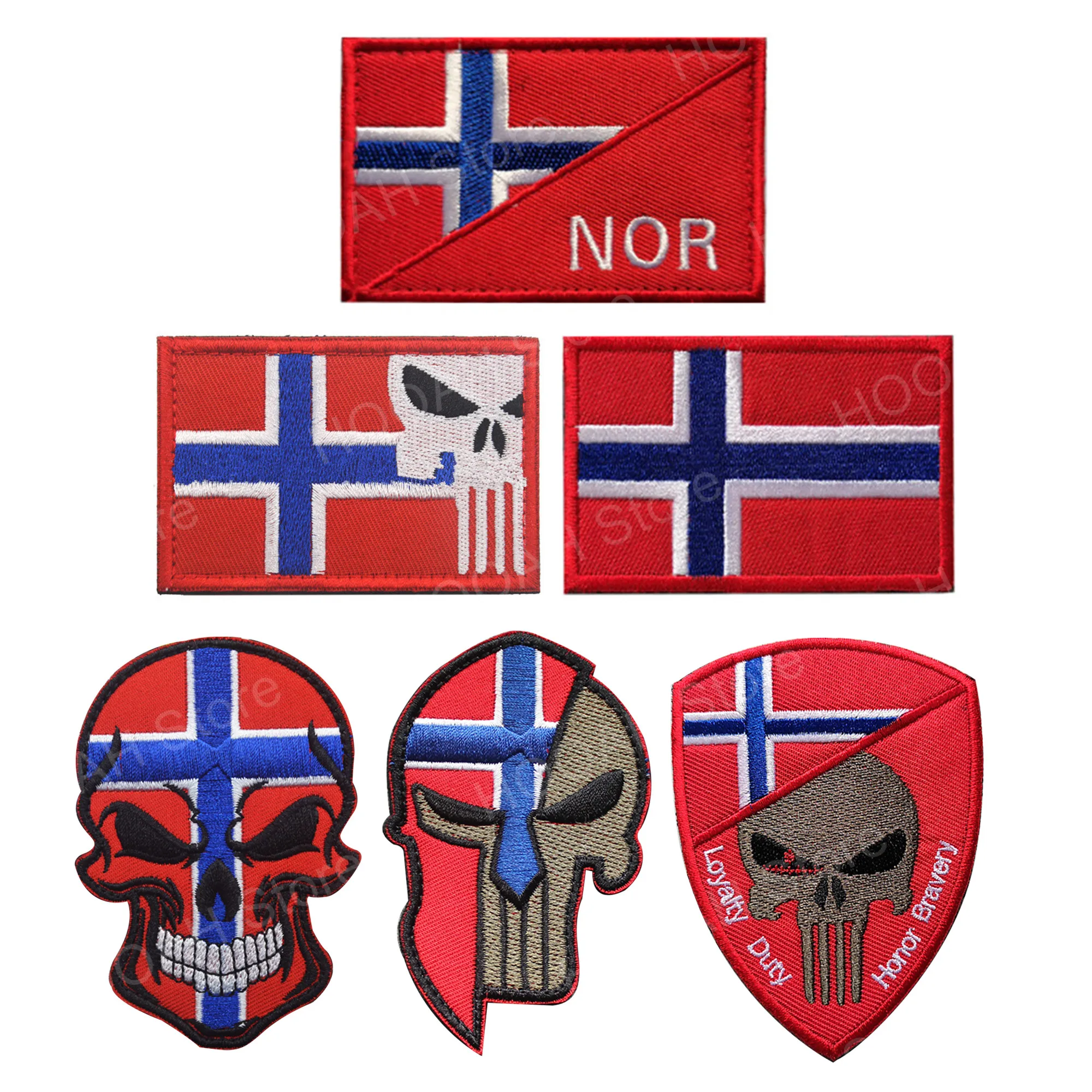 PROUD TO BE NORWEGIAN embroidered iron-on PATCH NORWAY FLAG NORGE VIKING