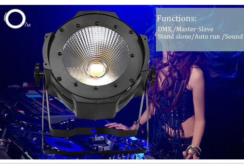 Led 100 Вт COB Led Par Алюминиевый Холодный и теплый белый 2в1 осветительная лампа DMX для сценического эффекта DJ дискотечное освещение