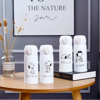 

Card Love Cartoon Stainless Steel Insulated Cup Puppy Male and Female Students Simple Water Cup Cute Bouncing Cover Water Cup