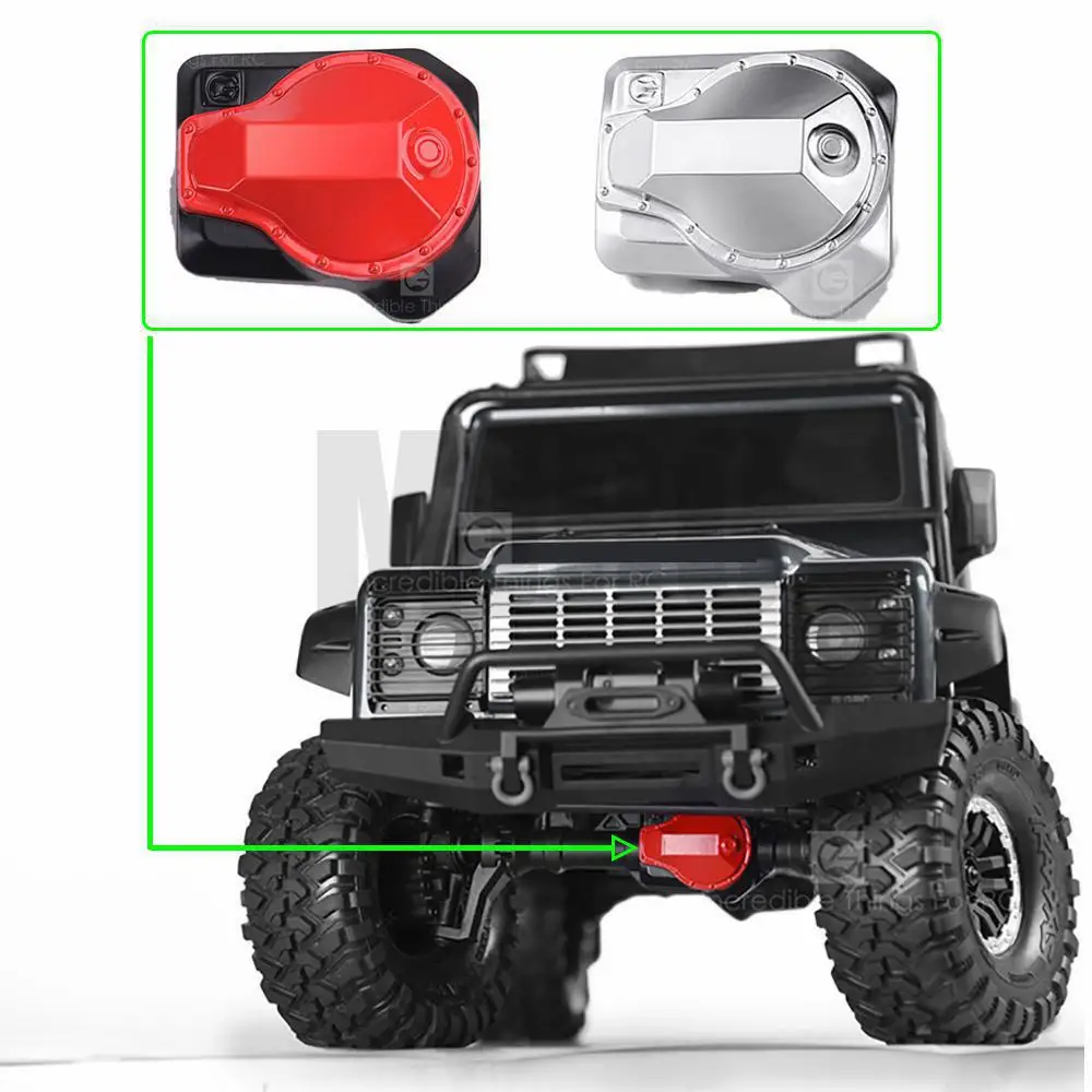 2 Pezzi Trx4 Defender Bronco Tactical Unit Parte Originale #8280 Axis Shaft Metal Cover Per 1/10 Rc Crawler Car Trax