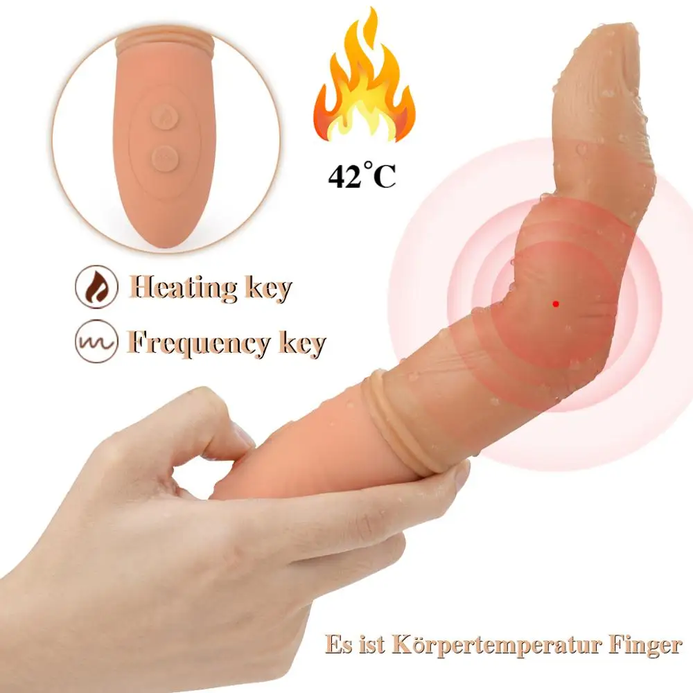 Sex Toys for Woman Finger Vibrators Clitoris Stimulation G Spot Massage Vibrating Lifelike Finger Vibrator Adult Sex Product