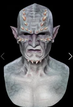 

Horror Abaddon Headgear Pride Sin Latex Mask Hell Bible King of Plague Halloween Costume Party Creepy Scary Decoration Props