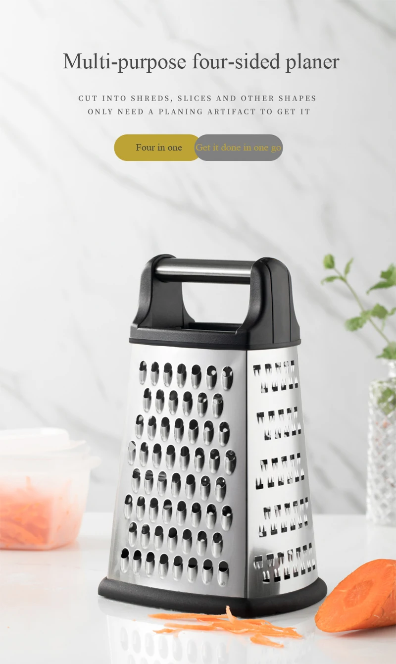 Four-side Box Grater Vegetable Slicer Tower-shaped Potato