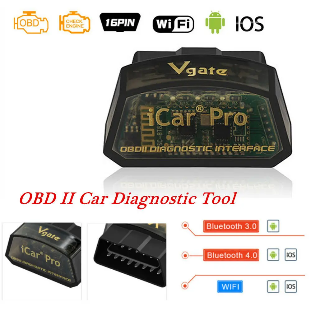 

VGATE ICAR PRO Bluetooth4.0 OBD2 Car Scan Tool IOS Android For Bimmercode