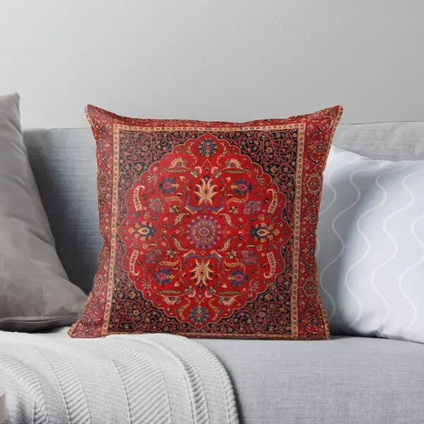 Antique Persian Rug Printing Throw Pillow Cover【Customizable】 Office Soft Wedding Hotel Comfort Decorative Pillows not include | Дом и сад