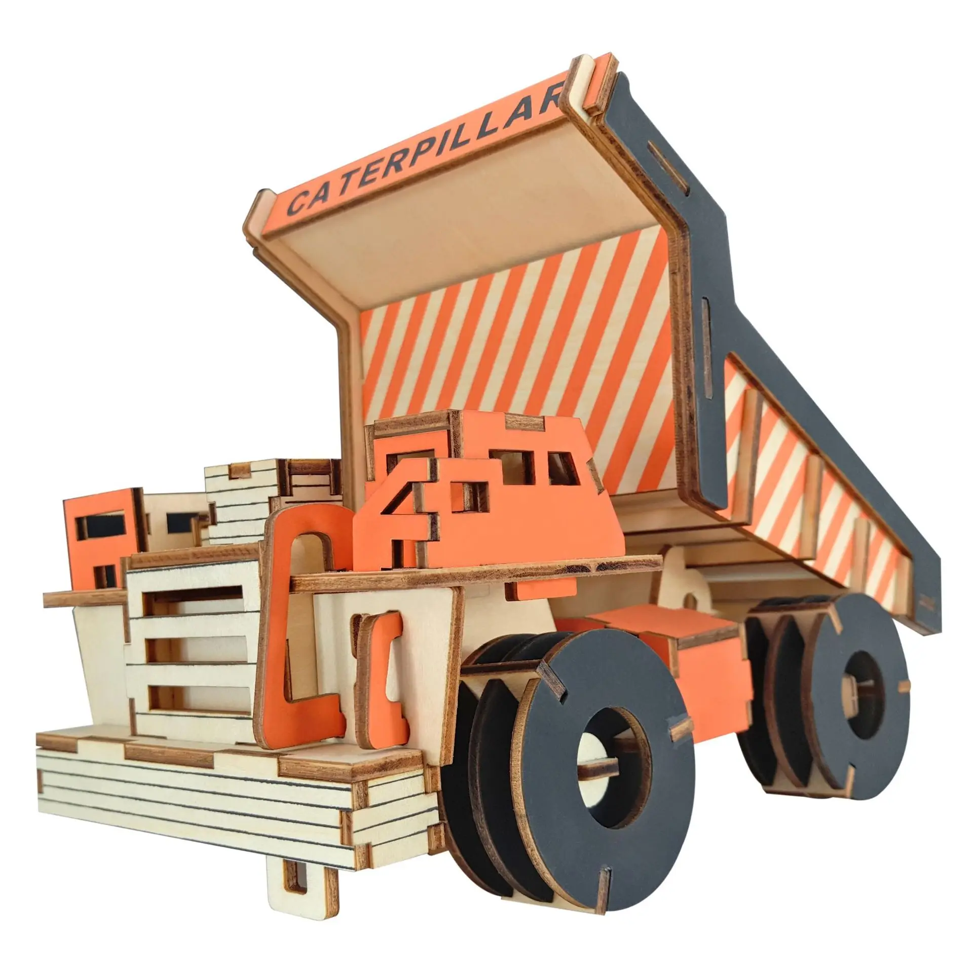 Dump Car DIY 3D деревянные головоломки деревянные ремесла набор для сборки резка деревянные игрушки для Рождественский подарок 3138