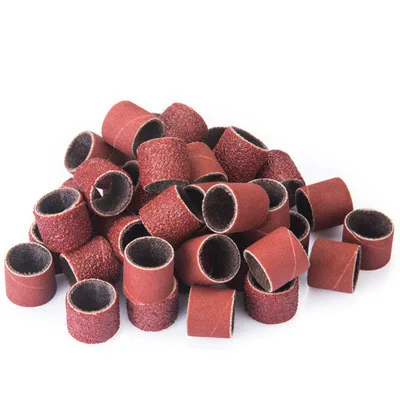 50pcs 120 80 120 150180# Шлифовальная Пилка Для ногтей ленты для УФ-гель, акриловый лак для удаления электрическая машинка для обработки ногтей сверла для ногтей аксессуары для ногтей - Color: 50pcs 120