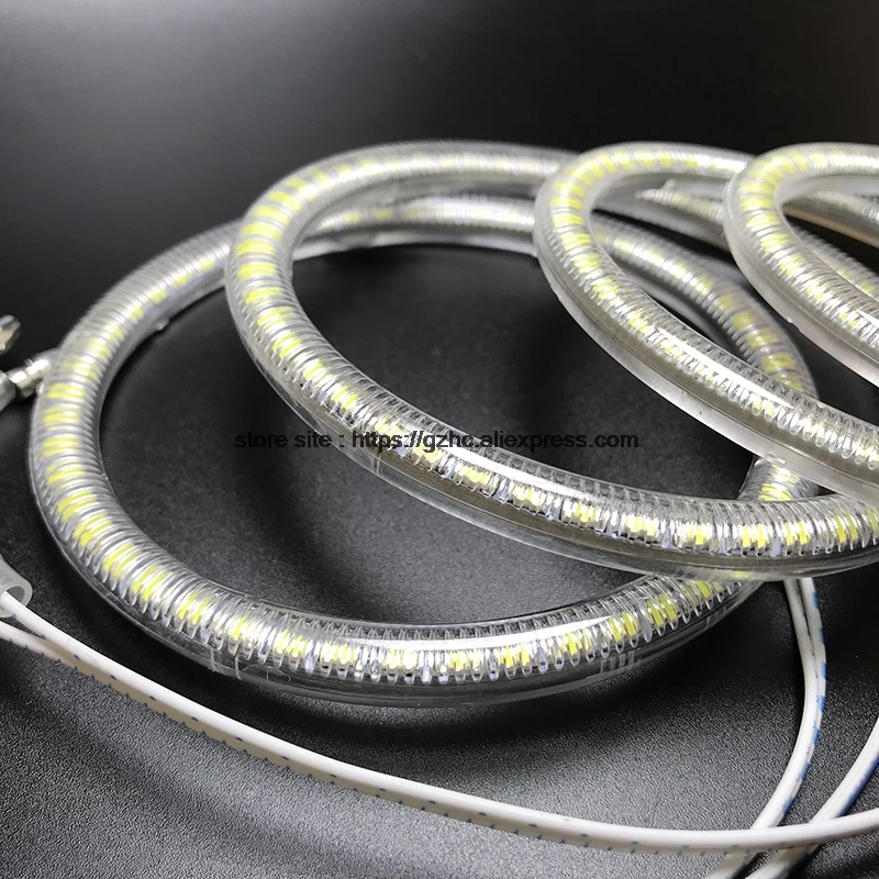 HochiTech ультра яркий SMD белый светодиодный ангельские глазки 2500LM 12V halo Кольцо Комплект дневного света DRL для Kia Sorento 2006-2009