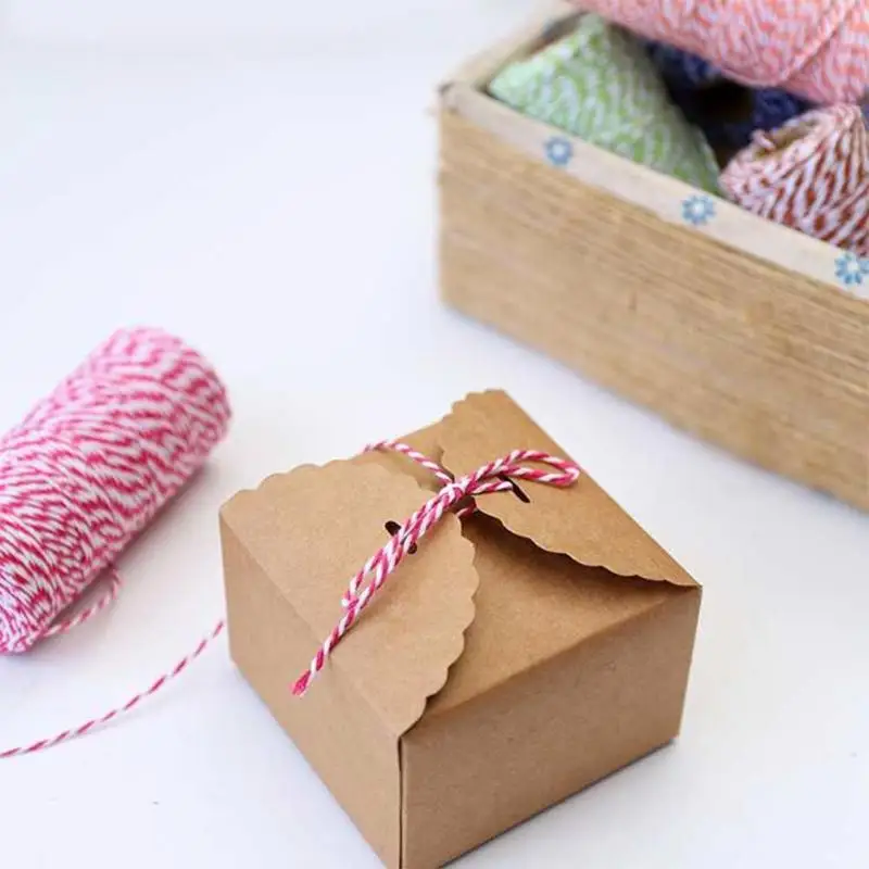 1 Roll 100 Meters 2Ply Cotton Twine DIY Weaving Handmade Craft String Rope