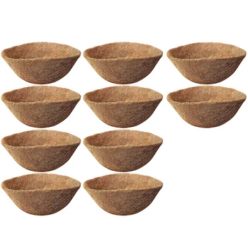 

Hanging Baskets Coconut Fiber Planters, Coconut Fiber Liners, Suitable for Wall Hanging Baskets, Garden Pots