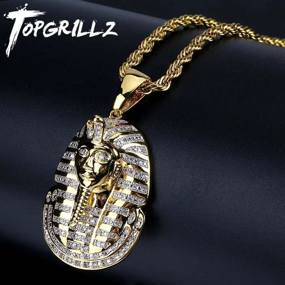 TOPGRILLZ хип-хоп ювелирные изделия ледяной из золота с микро закрепкой CZ камень
