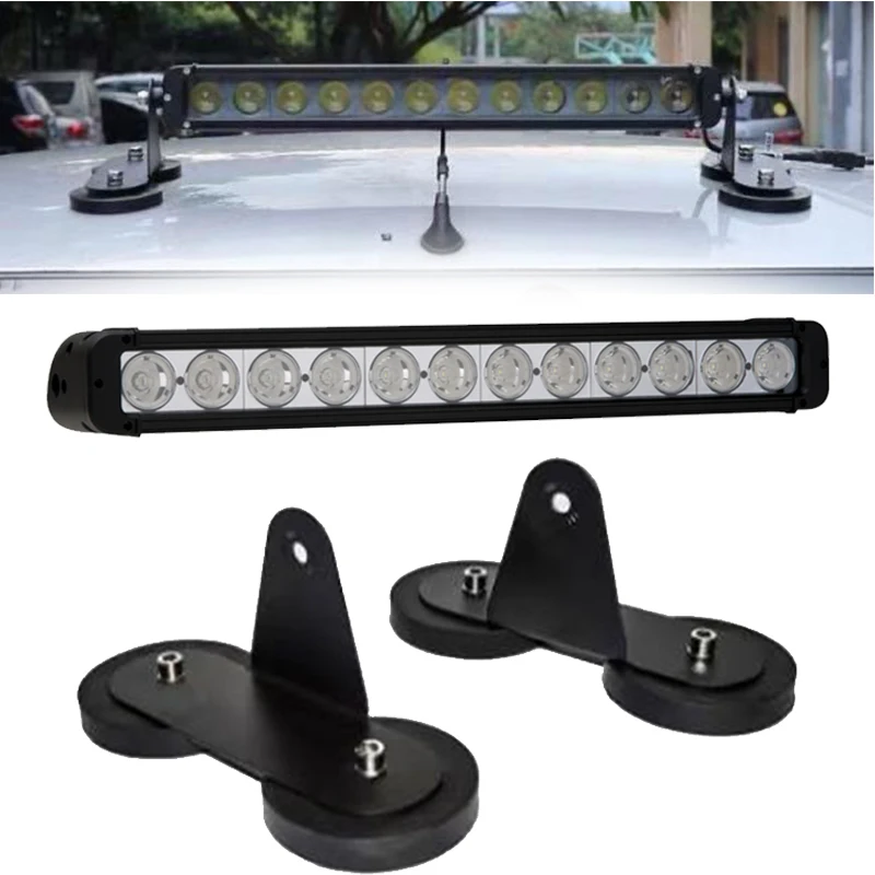 完売アイテム 2個の強力な磁気ベースマウントブラケット吸盤ホルダーユニバーサル取付ブラケットオフロード車のライト Ledワークライトバー 純正ショップ Rebeccasingsonmd Com