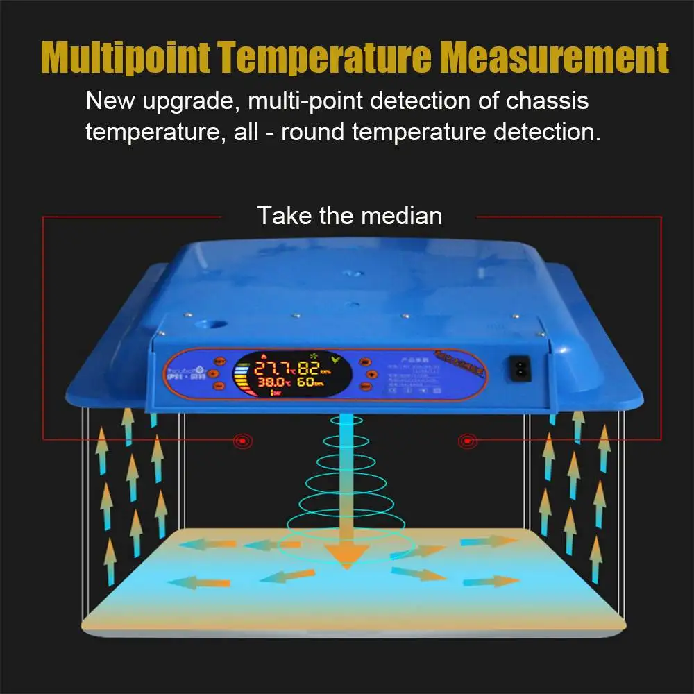 New 36/48/56 s Incubator 220V Digital Temperature Control Automatic Chicken Chick Duck Hatcher Chickens Ducks Geese