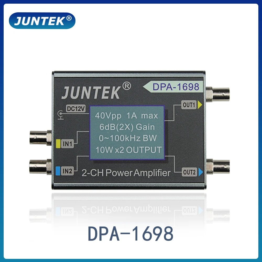 Juntek Dpa1698 High Power Dual Channel Dds Function Signal Generator