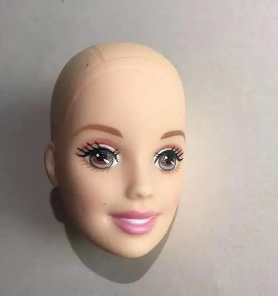 Кукла голова игрушка для женщин герои кукла голова DIY куклы части игрушки Дети Рождественский подарок белый коричневый оригинальное качество куклы головы игрушка девочка подарок - Цвет: as pics