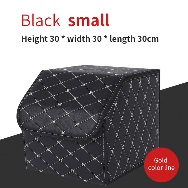 Trunk Organizer Storage Box Collapsible Back Seat Organizer Trunk Bag Tool Bag PU Leather Stowing Tidying Auto Accessories