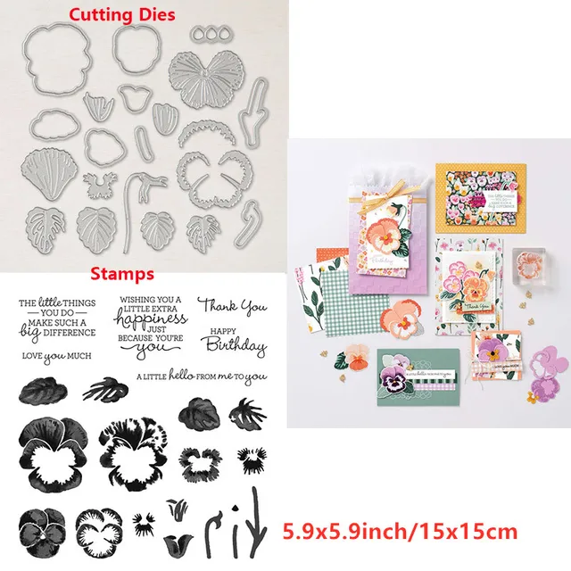 Cooking Tools Flowers  Trees Stars Cats Sending Hugs Transparent Clear Stamps And Dies for DIY Scrapbooking Craft Cards 2021 New 12