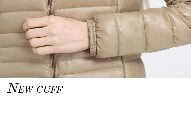 New Women's slim down jacket Winter Down Coat stand collar zipper jacket Casual Warm Parka Snow Outwear slim fit