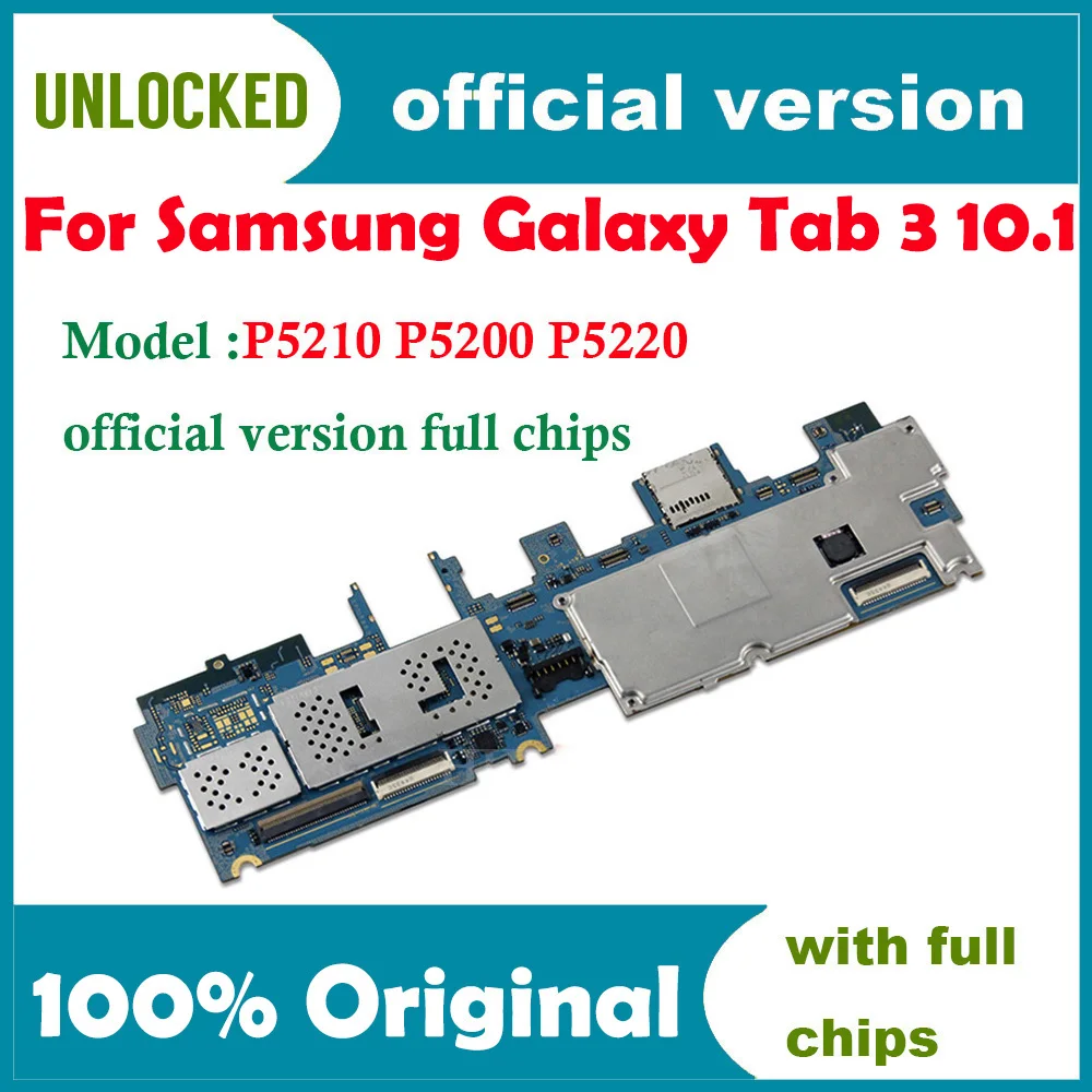 Оригинальный разблокированный для Samsung Galaxy Tab 3 10 1 P5210 P5200 материнская плата WIFI