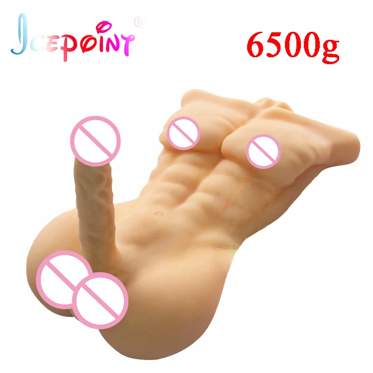 ICEPOINT Realistic Silicone Male Black Full Body Sex Doll with big dildo sex Doll for women Sex toys for woman Sex Love Dolls